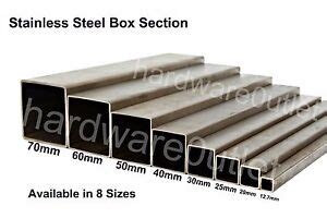 stainless steel box section near me|stainless steel box size chart.